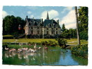 76 - Clères : Parc Zoologique - Le Château Et Les Flamants Roses - Format 9cm X 6 Cm - Clères