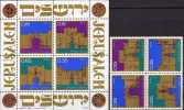 Stadttore In Jerusalem 1971 Israel 507/0 Plus Block 8 ** 9€ Neues- Jaffa- Damaskus- Herodes-Tor Architectur Bloc Of Asia - Unused Stamps (without Tabs)