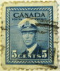 Canada 1942 King George VI In Naval Uniform 5c - Used - Gebruikt