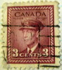 Canada 1942 King George VI In Military Uniform 3c - Used - Gebruikt