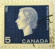 Canada 1962 Queen Elizabeth II 5c - Used - Gebraucht