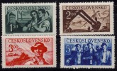 Tchécoslovaquie 1950 N°Y.T. ;  532 à 535* - Unused Stamps