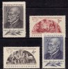 Tchécoslovaquie 1951 N°Y.T. ;  593 à 596* - Unused Stamps