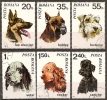 Roumanie Romania 1971 Chiens Dogs Serie Complete Obl - Gebraucht