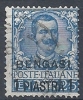 1901 BENGASI USATO 1 PI SU 25 CENT - RR9304 - Bureaux D'Europe & D'Asie