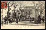 CPA  ANCIENNE- FRANCE- PAULHAN (34)- LA PLACE DU GRIFFON EN HIVER- TRES BELLE ANIMATION GROS PLAN - Paulhan