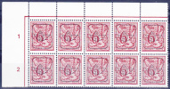 BELGIË - OBP -  1980/85 (62) - PRE 811 P6  (Strook Van 10/Bande 10) - MNH** - Typografisch 1967-85 (Leeuw Met Banderole)