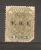 TRANSVAAL - 1900 ISSUE VRI O/P 4d USED (BLUNT SE CORNER)  SG 231 - Transvaal (1870-1909)