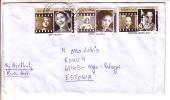 GOOD INDIA Postal Cover To ESTONIA 2011 - Good Stamped: Movie Stars - Covers & Documents