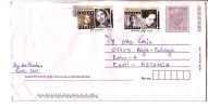 GOOD INDIA Postal Cover To ESTONIA 2011 - Good Stamped: Movie Stars , Patel - Brieven En Documenten