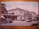CPA 75 - PARIS LA GARE MONTPARNASSE - 1910 - Tram Tramway Animée Colorée Station - Estaciones Sin Trenes