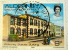 Alderney 1983 State Building 9p - Used - Alderney