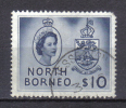 AP279 - BORNEO DEL NORD , Yvert N. 310  Used. Un Angolo Arrotondato - Noord Borneo (...-1963)