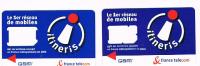 FRANCIA (FRANCE) - FRANCE TELECOM (GSM SIM) - ITINERIS,  LOT OF 2 USED° WITHOUT CHIP  -  RIF. 5478 - Prepaid: Mobicartes