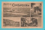 CIVITAVECCHIA VEDUTINE CARTOLINA FORMATO PICCOLO VIAGGIATA - Civitavecchia