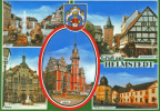 Gruss Aus HELMSTEDT - Markt / Rathaus / Hausmannsturm / Kloster U. Taubenturm / Juleum - Circulée En 1992 - Helmstedt