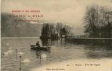 74 - ANNECY - Lac Des Cygnes Avec Pub " Manufacture De Pâtes Alimentaires BLANC & FILS - Valence Sur Rhone " - Annecy
