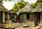 L'AFRIQUE EN COULEUR N° 3481 . VILLAGE AFRICAIN .CIRCULE 1965 - Tchad