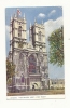 Cp, Angleterre, Londres, Wessminter Abbey, West Front, Voyagée 1954 - Westminster Abbey