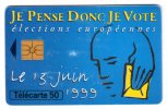 Je Pense Donc Je Vote - Carte 50 Unités - 1999