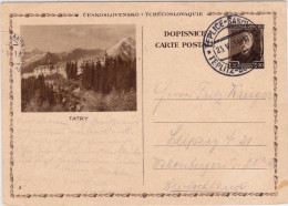 TCHECOSLOVAQUIE - 1934 - CARTE POSTALE ENTIER ILLUSTREE (BILDPOSTKARTE) De TEPLICE Pour LEIPZIG (GERMANY) - Postcards