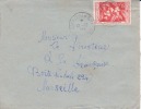 DOUALA - NEW BELL - CAMEROUN - 1956 - Afrique,colonies Francaises,avion,lettre,m Arcophilie - Brieven En Documenten