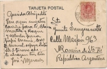ESPAÑA - 1912 TARJETA POSTAL De GRANADA A ROSARIO, ARGENTINA  - Vista Alhambra - Torre De La Cautiva - Briefe U. Dokumente