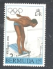 Natation, Piscine, NageurJeux Olympiques, 1984,, Bermudes 443 MNH**    (ETR459) - Plongeon