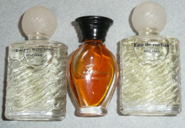 Lot De 3 Miniatures De Parfum Sans Boite "Femme" & "Eau" (2 Variétés) De ROCHAS - Miniatures Femmes (sans Boite)