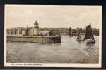 RB 778 -  Postcard The Harbour Entrance Fishing Boats & Ramsgate Lighthouse Kent - Lighthouses