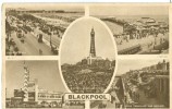 UK, United Kingdom, Blackpool Multi View, 1950 Used Tuck Postcard [P7533] - Blackpool