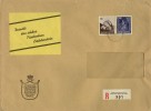 R-Brief  Postwertzeichneverkaufsstelle  (Klebeetikette)       1964 - Briefe U. Dokumente