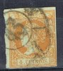 Sello  4 Cuartos Isabel II  1860,  Rueda Carreta 43 SANTANDER, Num 52 º - Used Stamps