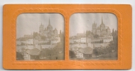 VUE STEREOSCOPIQUE ALBUMINE ( 1870) - LAUSANNE PANORAMA - TRES RARE - Stereoscopes - Side-by-side Viewers