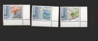 Liechtenstein  ** 1162-1164 Olympia Eckrand Ungefaltet - Unused Stamps