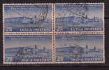 India Used Block Of 4, 1954, Forest Research - Blokken & Velletjes