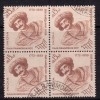 India Used Block Of 4, 1964 Raja Rammohan Roy - Blocks & Kleinbögen