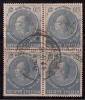 India Used Block Of 4, 1964 Nehru., Rose - Blocchi & Foglietti