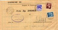 1943 LETTERA CON ANNULLO ROSSANO VENETO VICENZA - Marcophilia