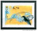 Timbre(s) Neuf(s) **monaco, N°2133 Y Et T, Protection Des Baleines, Carte De L'europe Et Du Bassin Méditerranéen,1997 - Baleines