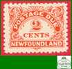 Canada Newfoundland - Postage Due - # J2 Scott - Unitrade - Mint - 2 Cents - Dated: 1939 - Back Of Book