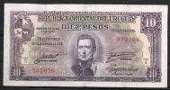 4- URUGUAY -1939 Billetes De 10 Pesos Term. 026 - Uruguay