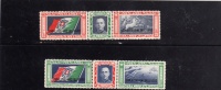 COLONIE ITALIANE EGEO 1933 AIR MAIL POSTA AEREA TRITTICI CROCIERA BALBO SERIE COMPLETA MNH - Egée