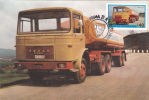 Tanker Truck, 1975 CM,maxicard,cartes Maximum Oblit. FDC,premier Jour - Romania. - Camiones