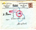 TPREO TYPO 477(I.I.42)s.lettre IMPRIMEE V.MEMBACH(cantons De L'est Donc Allem.a Cette Période).TAXEE"NACHGEBÜHR".TB Et R - Weltkrieg 1939-45 (Briefe U. Dokumente)