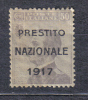 R127 - REGNO , PRESTITO NAZIONALE 1917  Linguella  * - Franchise