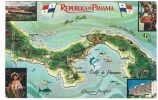 PAN-4   PANAMA : Map-card - Panamá