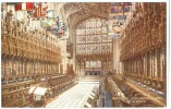 UK, United Kingdom, The Choir, St. Georges, Chapel, Windsor, Early 1900s Unused Postcard [P7627] - Windsor Castle