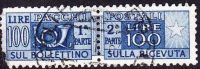 Italy 1946-1954 Parcelstamps Pachi Postali 100 L. Blue Y & T CP 63 - Postpaketten