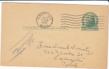 Postal Card - Thomas Jefferson - UX27 -  Free Tract Society - Albert Lea, Minn. 1935 - 1921-40